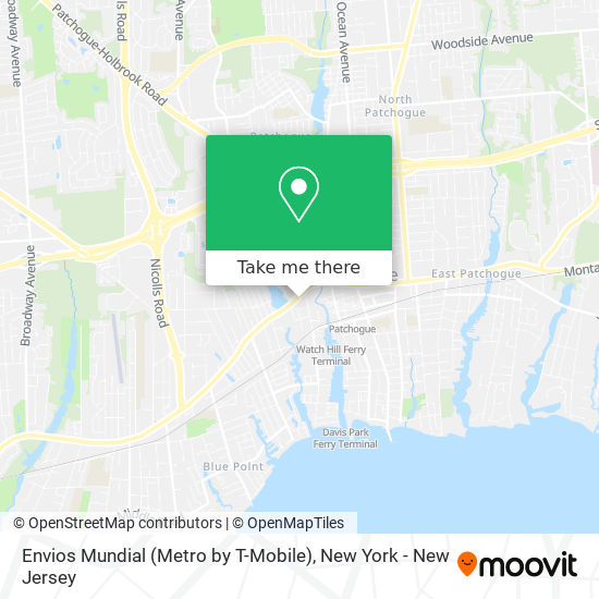 Envios Mundial (Metro by T-Mobile) map