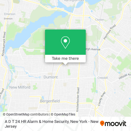 Mapa de A D T 24 HR Alarm & Home Security