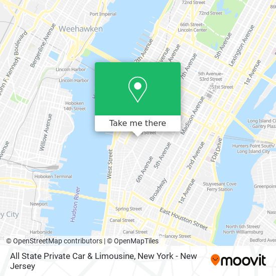 All State Private Car & Limousine map