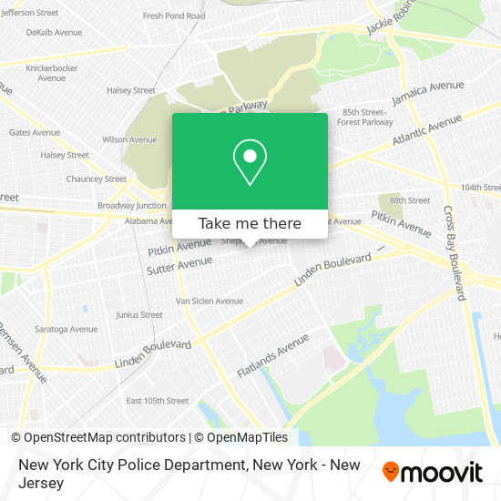 New York City Police Department map