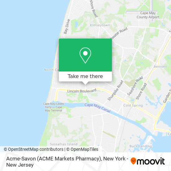 Mapa de Acme-Savon (ACME Markets Pharmacy)