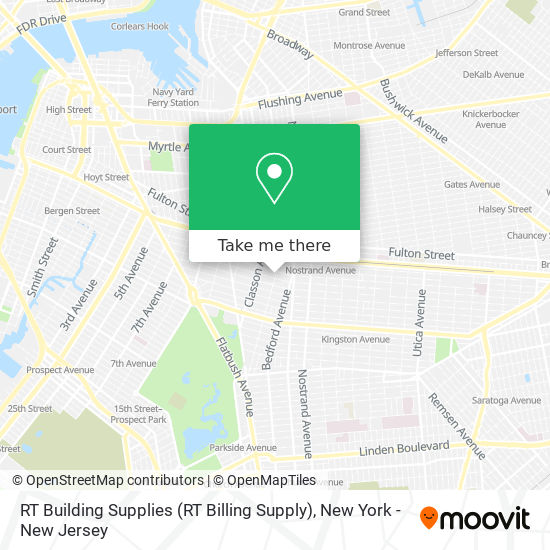 Mapa de RT Building Supplies (RT Billing Supply)