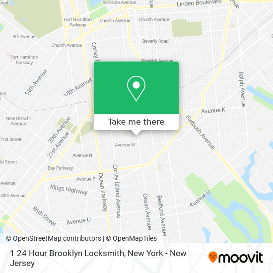 Mapa de 1 24 Hour Brooklyn Locksmith