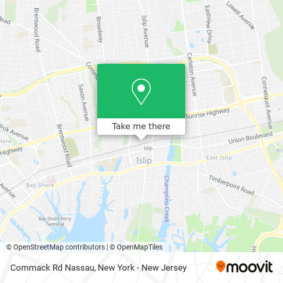 Mapa de Commack Rd Nassau