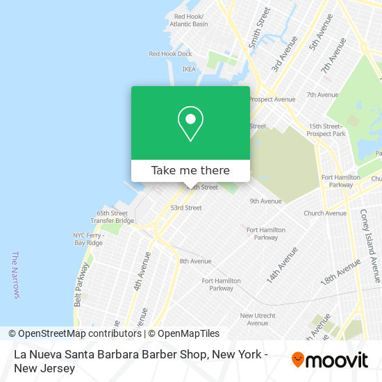 Mapa de La Nueva Santa Barbara Barber Shop