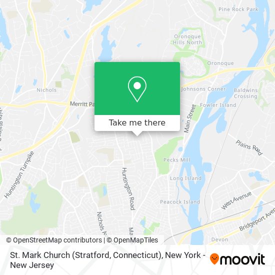 St. Mark Church (Stratford, Connecticut) map