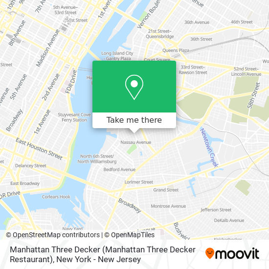 Manhattan Three Decker map