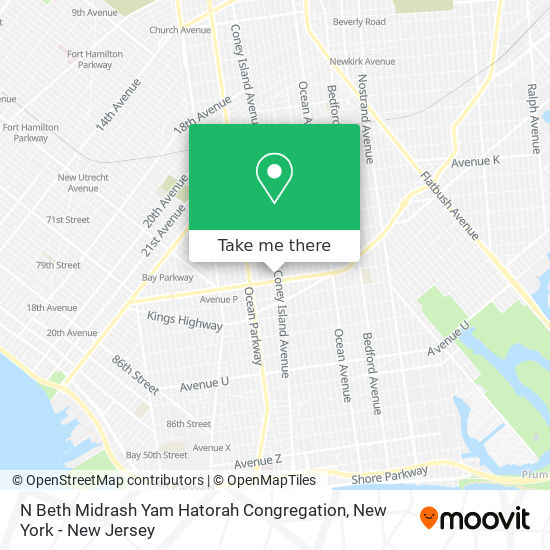 N Beth Midrash Yam Hatorah Congregation map