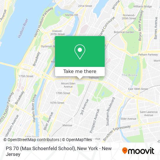 Mapa de PS 70 (Max Schoenfeld School)