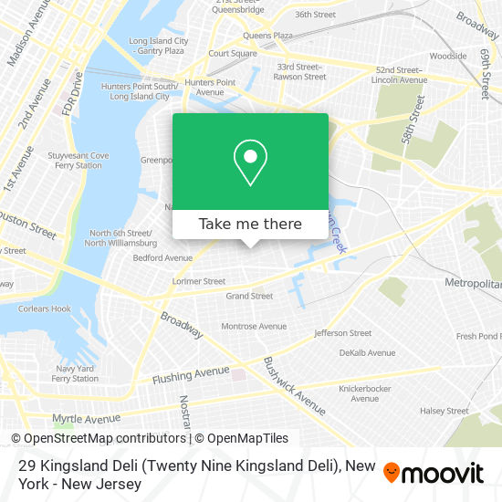 29 Kingsland Deli (Twenty Nine Kingsland Deli) map