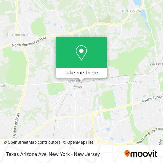 Mapa de Texas Arizona Ave