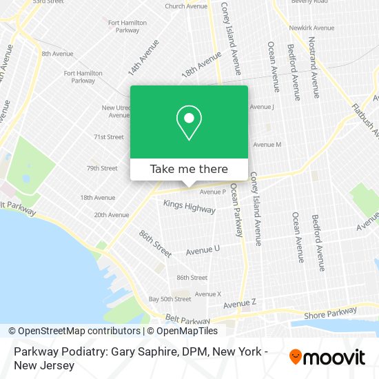 Parkway Podiatry: Gary Saphire, DPM map