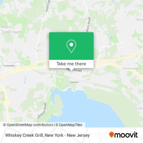 Whiskey Creek Grill map