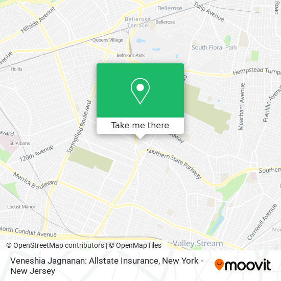 Mapa de Veneshia Jagnanan: Allstate Insurance