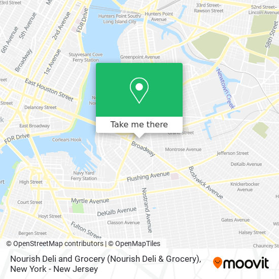 Mapa de Nourish Deli and Grocery