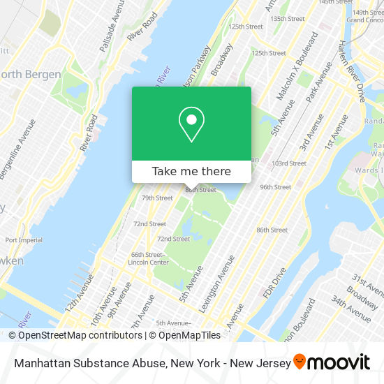 Mapa de Manhattan Substance Abuse