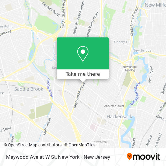 Mapa de Maywood Ave at W St