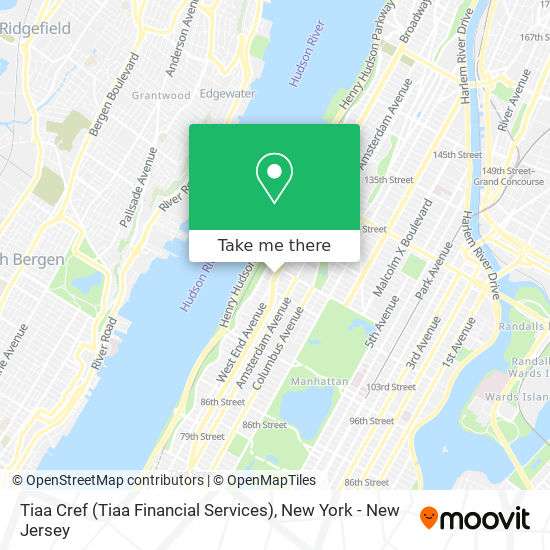 Tiaa Cref (Tiaa Financial Services) map