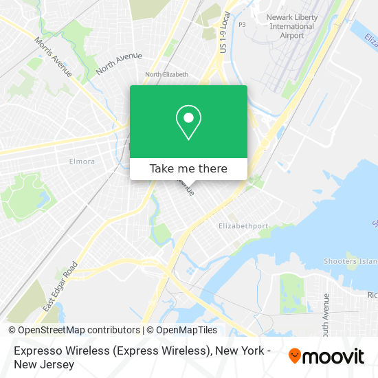 Mapa de Expresso Wireless (Express Wireless)