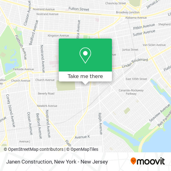 Janen Construction map