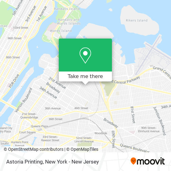 Astoria Printing map