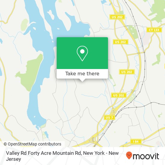 Valley Rd Forty Acre Mountain Rd, Danbury, CT 06811 map