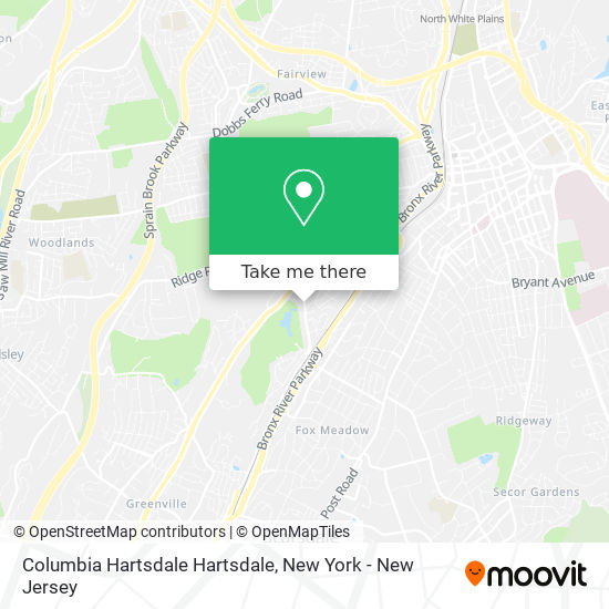 Mapa de Columbia Hartsdale Hartsdale