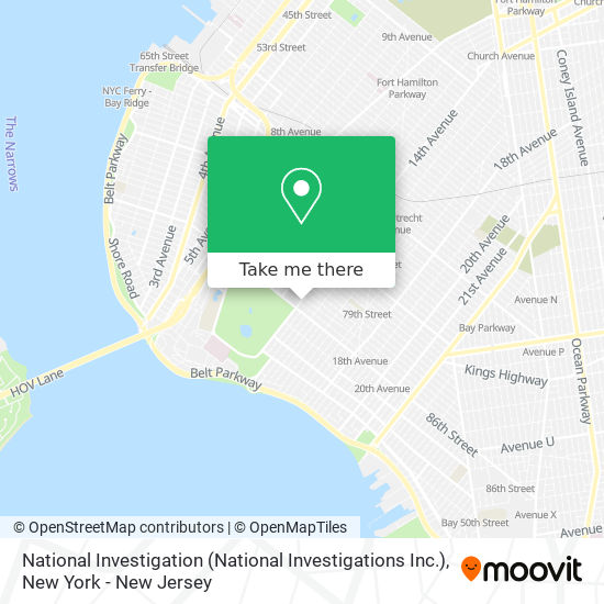 Mapa de National Investigation (National Investigations Inc.)