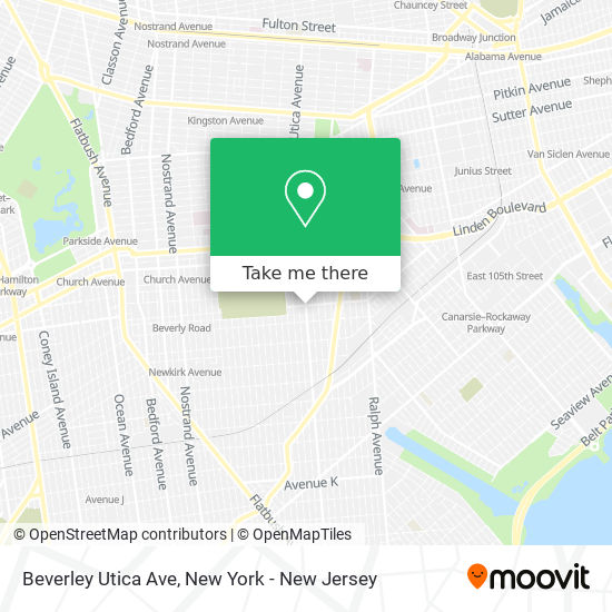 Beverley Utica Ave map
