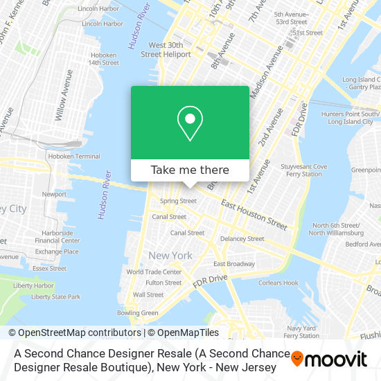 Mapa de A Second Chance Designer Resale