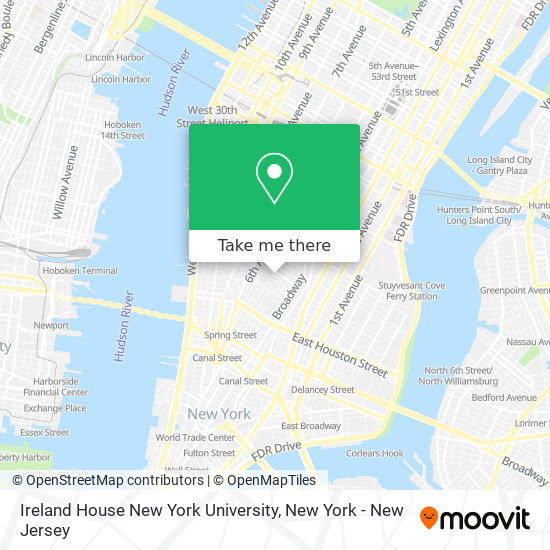 Mapa de Ireland House New York University