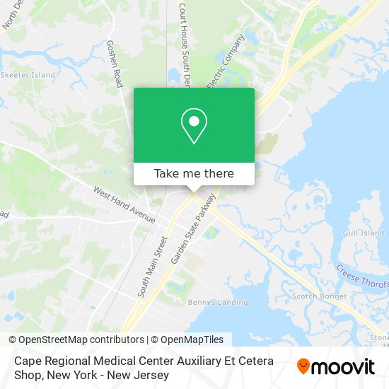 Mapa de Cape Regional Medical Center Auxiliary Et Cetera Shop