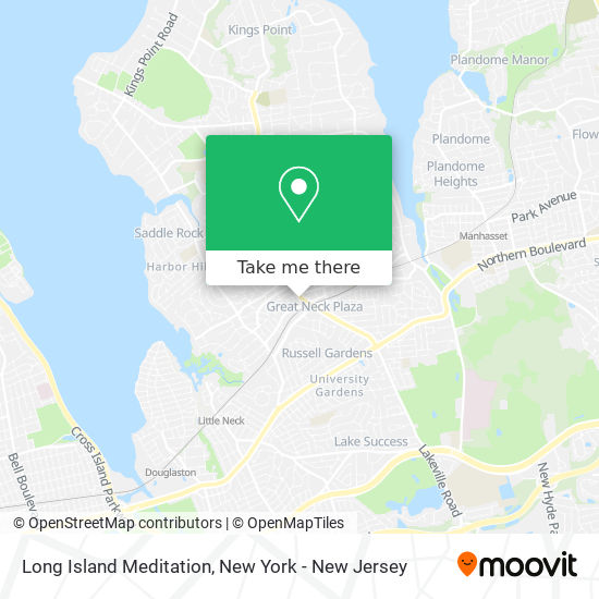 Long Island Meditation map