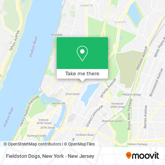 Mapa de Fieldston Dogs