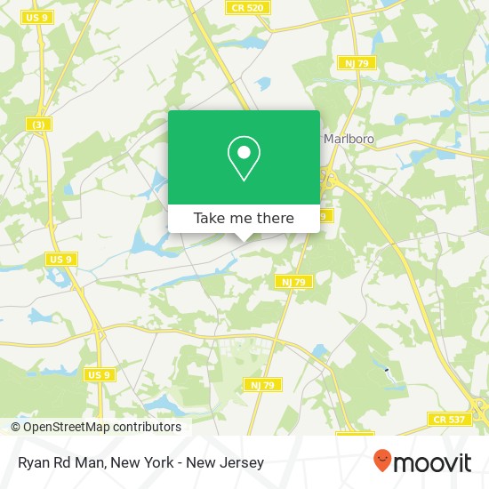 Mapa de Ryan Rd Man, Marlboro, NJ 07746