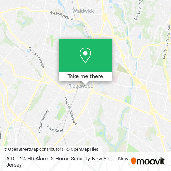 Mapa de A D T 24 HR Alarm & Home Security