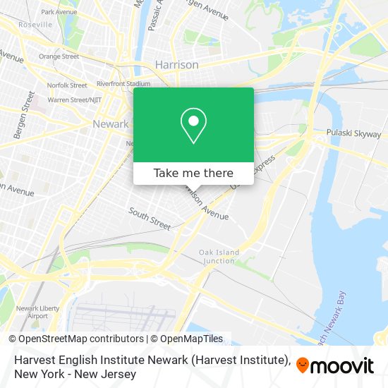 Mapa de Harvest English Institute Newark (Harvest Institute)