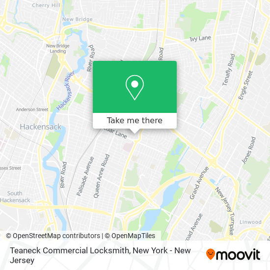 Teaneck Commercial Locksmith map