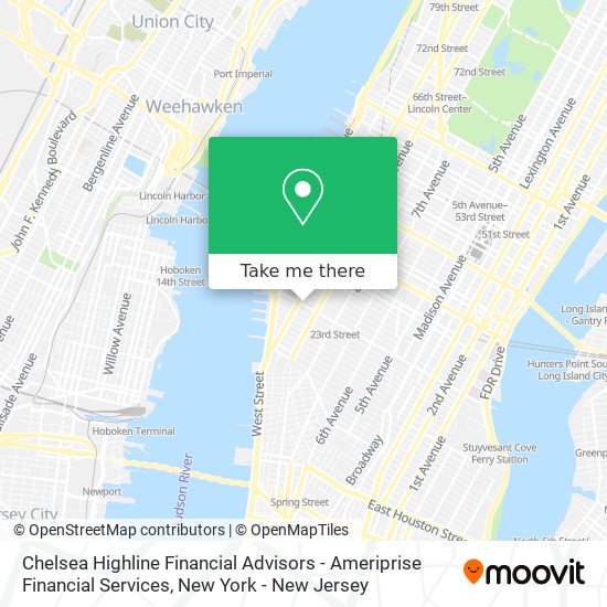 Mapa de Chelsea Highline Financial Advisors - Ameriprise Financial Services