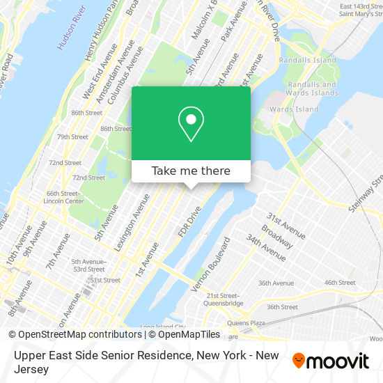 Upper East Side Senior Residence map