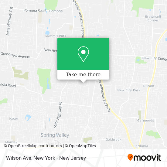 Mapa de Wilson Ave