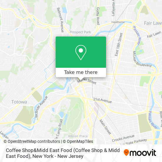 Coffee Shop&Midd East Food map