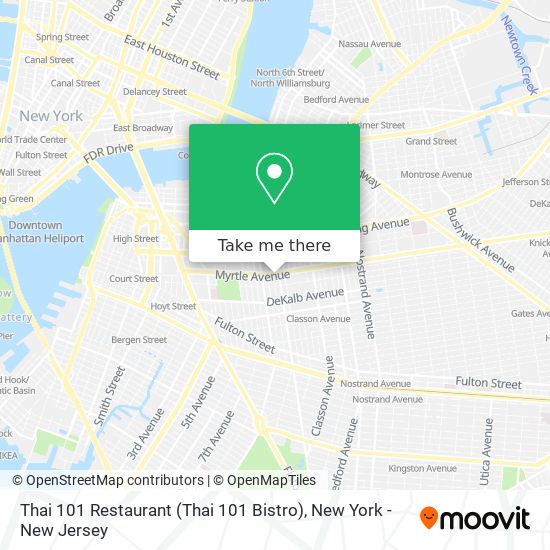 Thai 101 Restaurant (Thai 101 Bistro) map