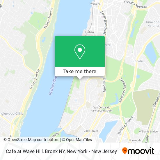 Mapa de Cafe at Wave Hill, Bronx NY