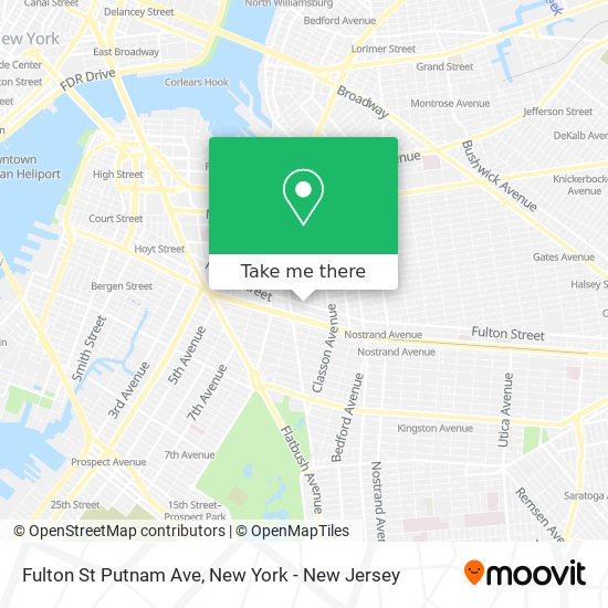 Mapa de Fulton St Putnam Ave