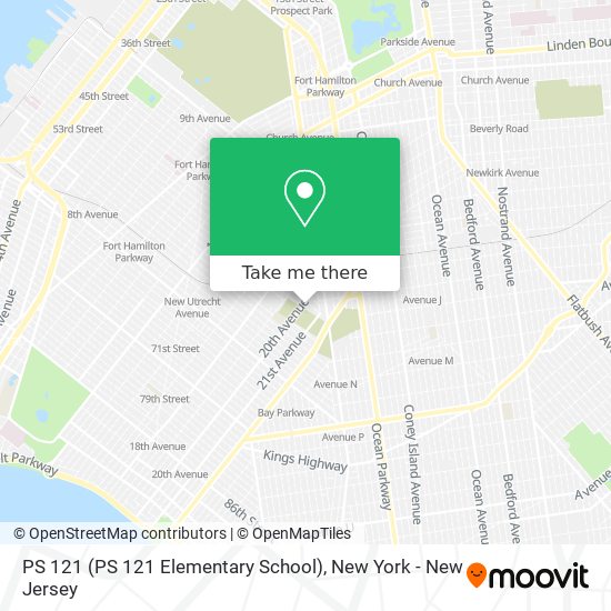 Mapa de PS 121 (PS 121 Elementary School)