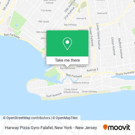Harway Pizza Gyro Falafel map