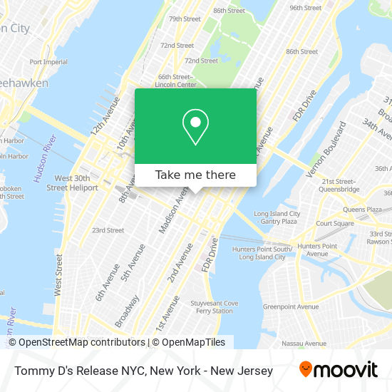 Mapa de Tommy D's Release NYC