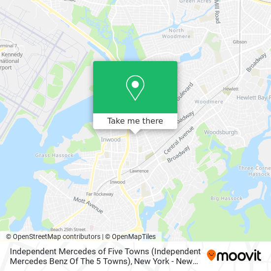 Independent Mercedes of Five Towns (Independent Mercedes Benz Of The 5 Towns) map