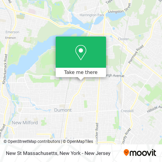Mapa de New St Massachusetts